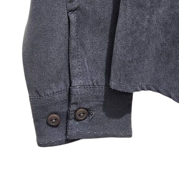 Lemon Grass Studio Button-Up Shirt S Gray - Picture 7 of 12